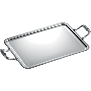Bandeja rectangular con asas Malmaison 43x31 cm.