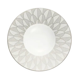Plato hondo con ala Malmaison Imperial Platino